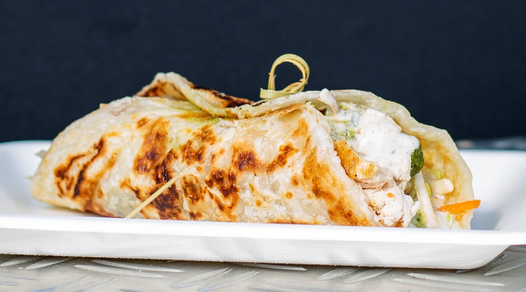 Paratha roll poulet paneer
